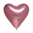 Ballonnen Hart Chrome Pink verpakt per 6 stuks