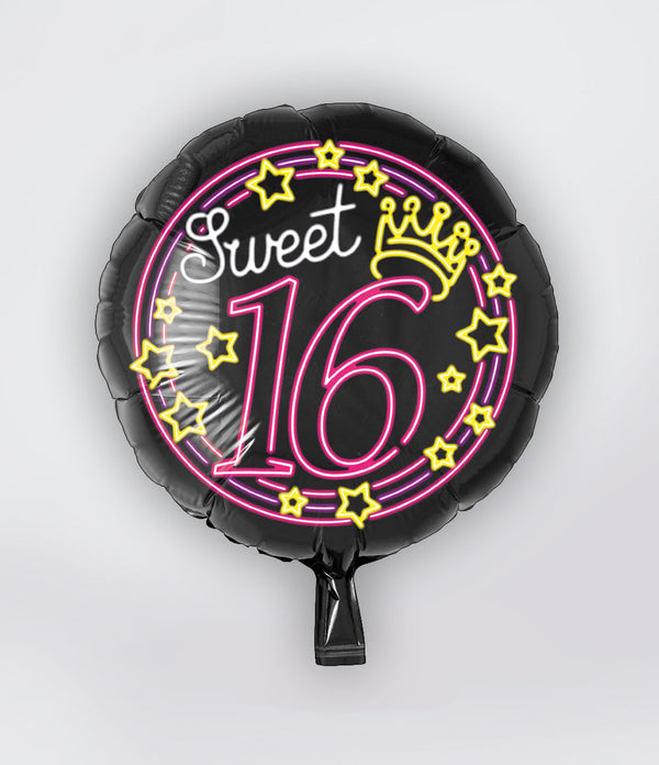 Folie ballon Neon Sweet 16