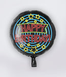 Folie ballon Neon Happy Birthday