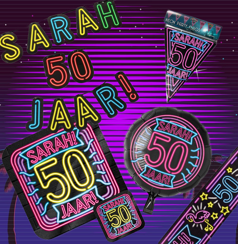 Feestpakket voor de Verjaardag van Sarah Neon