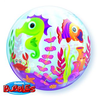 Bubble helium ballon Fun Sea Creatures