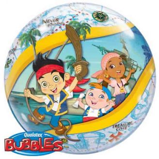 Bubble helium ballon Jake & Neverland Pirate