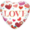 Folie ballon Love jewel hearts