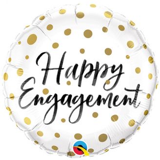 Folie helium ballon Happy Engagement