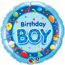 Folie helium ballon Happy Birthday Boy