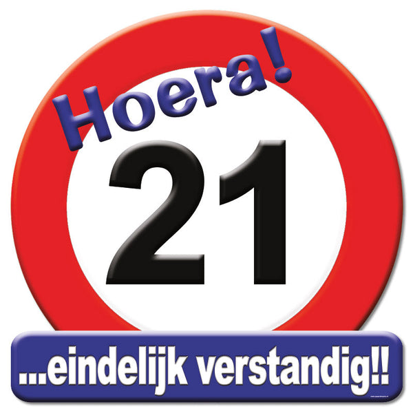 Verkeersbord / Huldeschild 16, 18, 21, 25, 30, 40, 50, 60, 65, 70, 80, 90 en 100