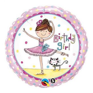Folie helium ballon Birthday Girl