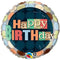 Folie helium ballon Happy Birthday stippen