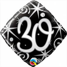 Folie ballon 30 jaar Sparkles & S