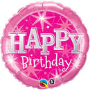 Folie helium ballon Happy Birthday Sparkle