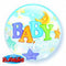 Bubble helium ballon Baby Boy sterren