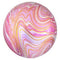 Folie helium ballon Marmer Orbz roze