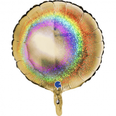 Folie helium ballon rond glitter verkrijgbaar in diverse kleuren