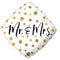 Folie ballon Mr & Mrs gold dots