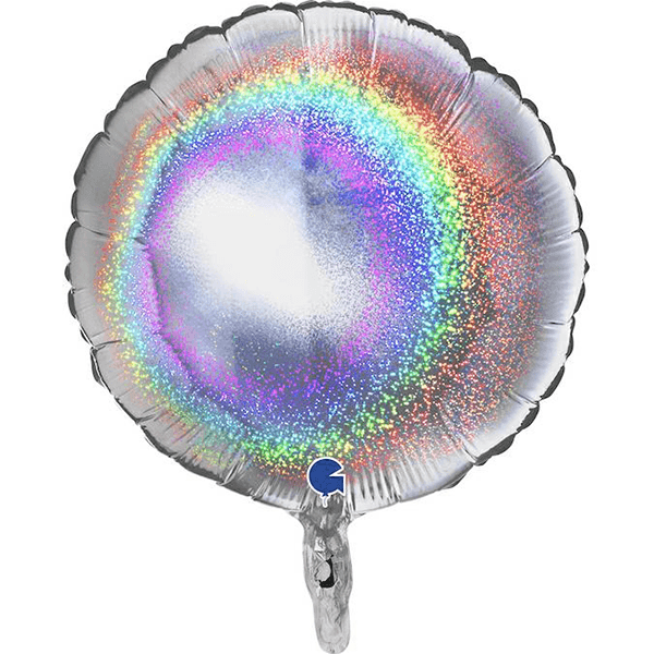 Folie helium ballon rond glitter verkrijgbaar in diverse kleuren
