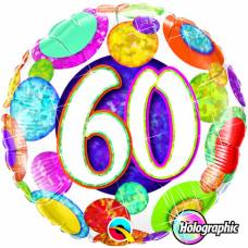 Folie helium ballon 60e Verjaardag