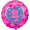 Folie helium ballon 4 jaar meisje