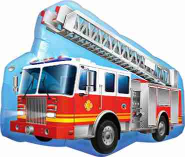 Folie helium ballon Shape Fire Truck  91cm