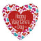Folie helium ballon Happy Valentine's Day cute hearts