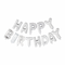 Folie letters slinger set Happy Birthday 16", in diverse kleuren