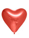 Ballonnen Hart Chrome Rood verpakt per 6 stuks