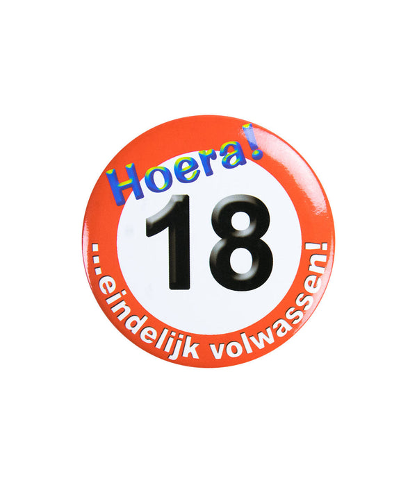 Button klein Verkeersbord