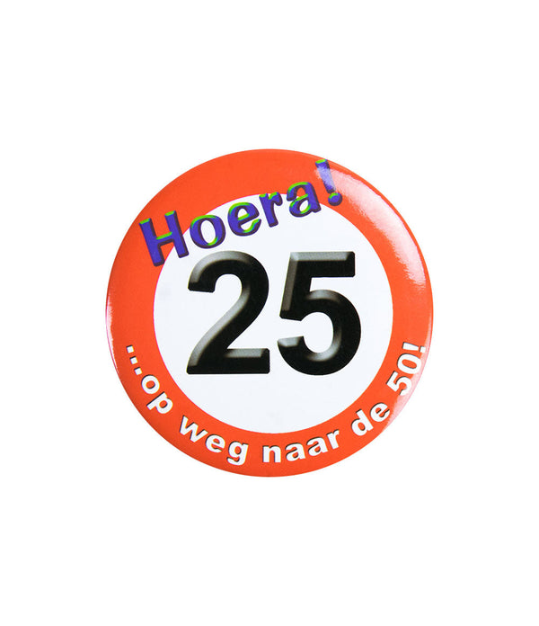 Button klein Verkeersbord