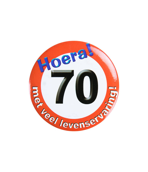 Button klein Verkeersbord