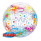 Bubble helium ballon Happy Birthday kaarsjes