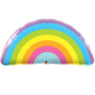 Folie helium ballon Shape Rainbow pastel