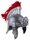 Romeinse Helm zilver met rode pluimen