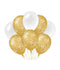 Ballonnen gold/white 8 stuks