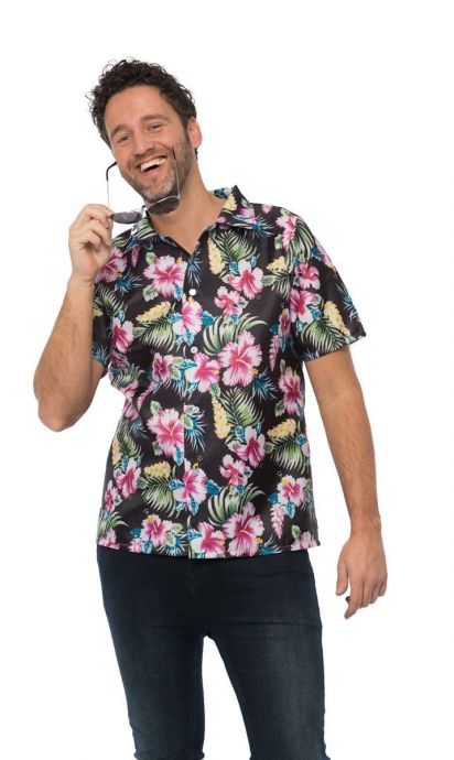 Hawaii Shirt Deluxe zwart
