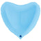 Folie helium ballon hart pastel mat verkrijgbaar in diverse kleuren