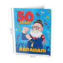 Window Sign Abraham 50 Jaar Cartoon