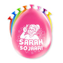 Party Ballonnen Sarah, 8 stuks, assorti kleuren