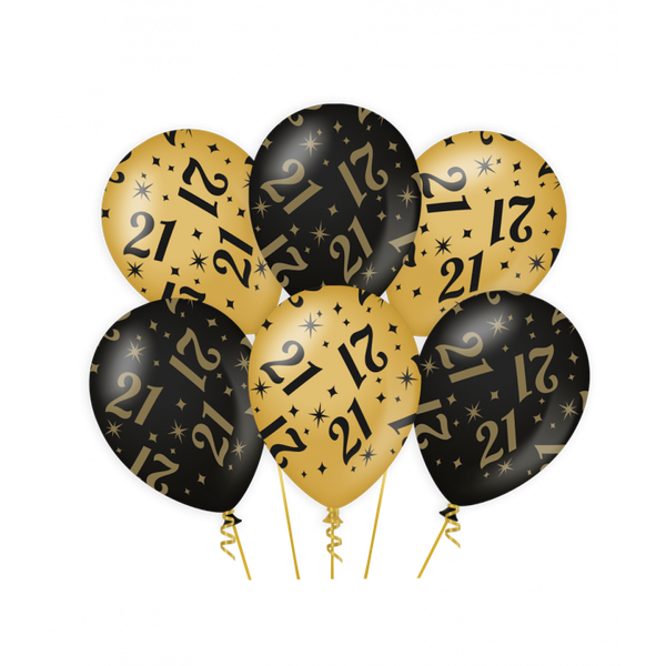 Ballonnen Classy gold/black 6s