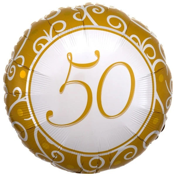 Folie helium ballon 50th Anniversary