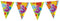 Vlaggenlijn in vrolijke kleuren, 10 meter verkrijgbaar in de leeftijden 1-10 jaar