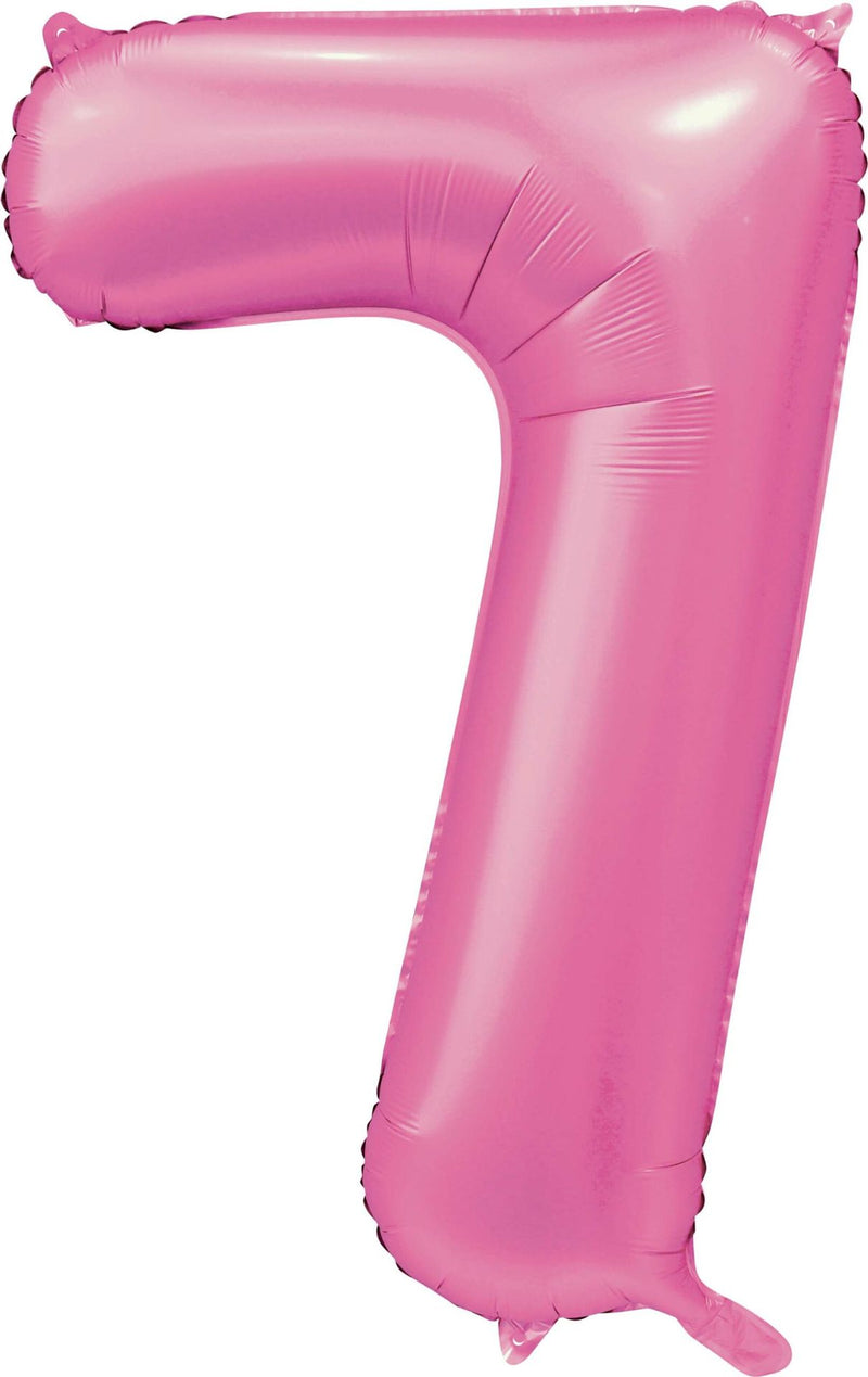 Folie Cijfer 34" satin pink