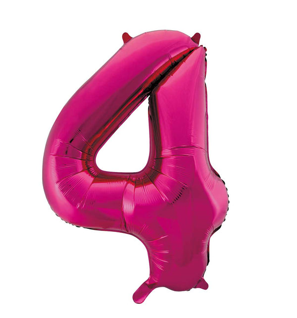 Folie Cijfer Roze 16" / 40cm 0-9