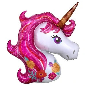 Folie helium ballon Shape Unicorn Pink  83cm