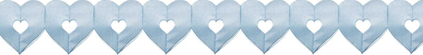 Slinger hart blauw met hartvormig gat
