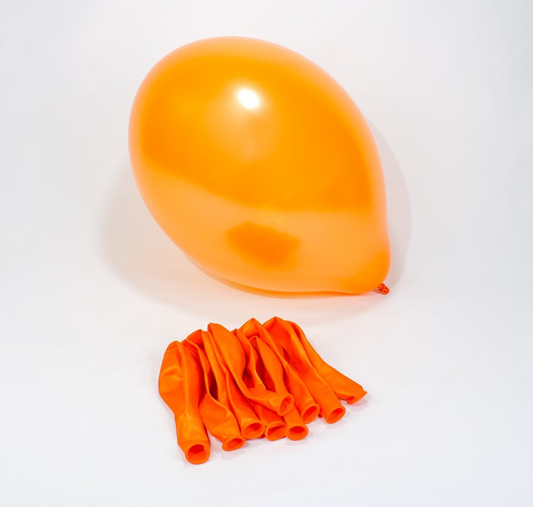 Ballonnen oranje Metallic Bright Orange  B105 100 stuks