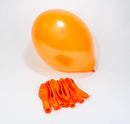 Ballonnen oranje Metallic Bright Orange B105 10 stuks