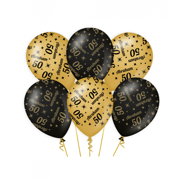 Ballonnen Classy gold/black-Abraham 50