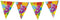 Vlaggenlijn in vrolijke kleuren, 10 meter verkrijgbaar in de leeftijden 1-10 jaar