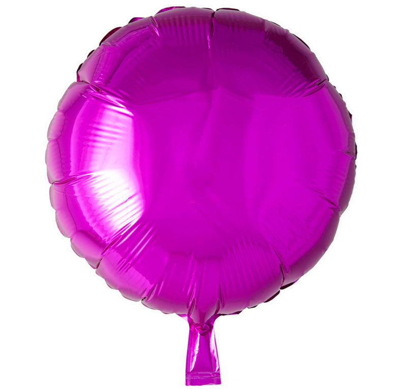 Folie helium ballon rond hot pink 18"