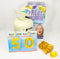 Bus helium voor 30 ballonnen inclusief 2 foliecijfers goud 34", een zakje ballonnen van 10 stuks en een rolletje krullint in de kleur goud