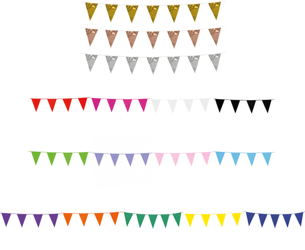Vlaggenlijn plastic 10 mtr. diverse kleuren